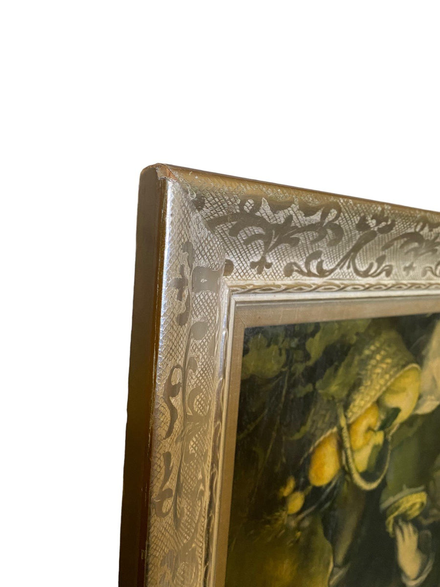 Bartolome Murillo's 'Pastry Eaters' Antique Authentic Litho Framed Painting