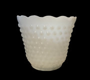 Fire King Vintage White Vase Hobnail Pattern Milk Glass