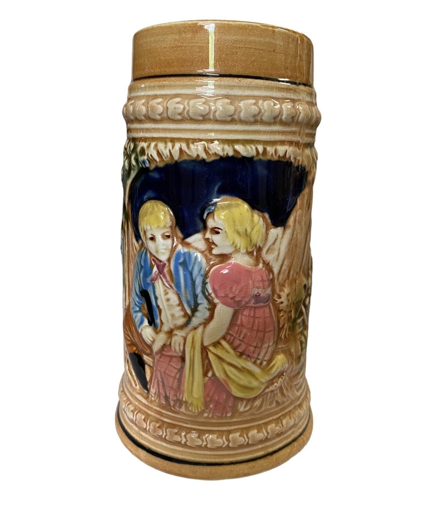 Japan Beer Stein, Porcelain Hand Painted