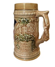 Japan Beer Stein, Porcelain Hand Painted