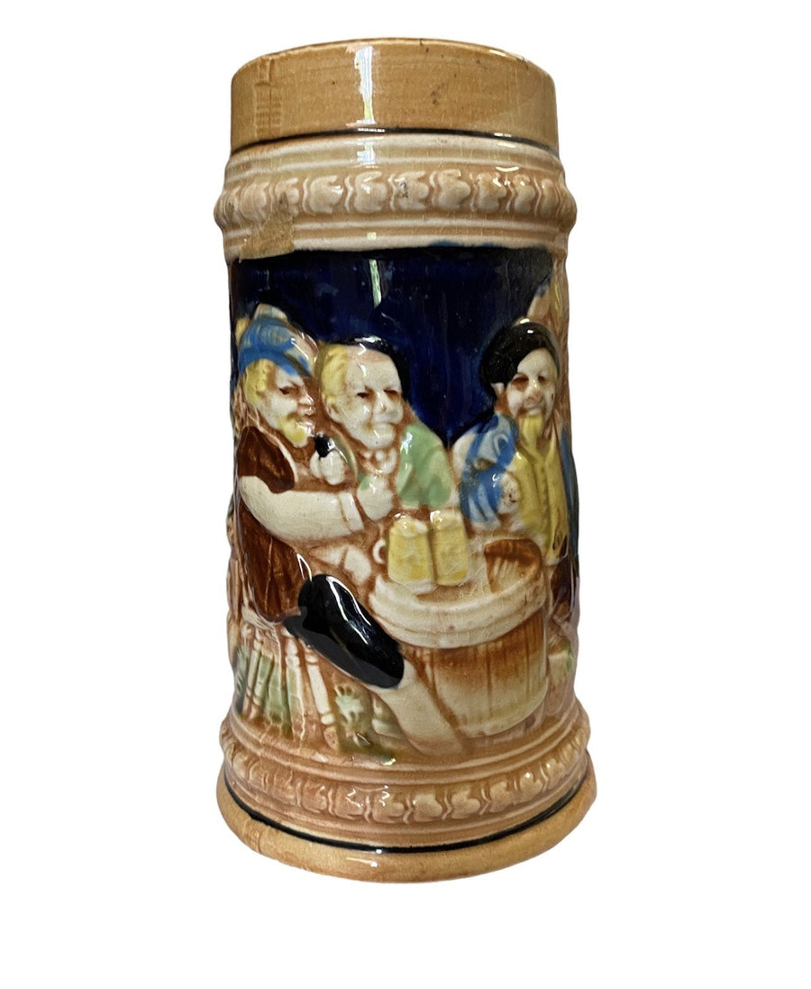 Japan Beer Stein, Porcelain Hand Painted