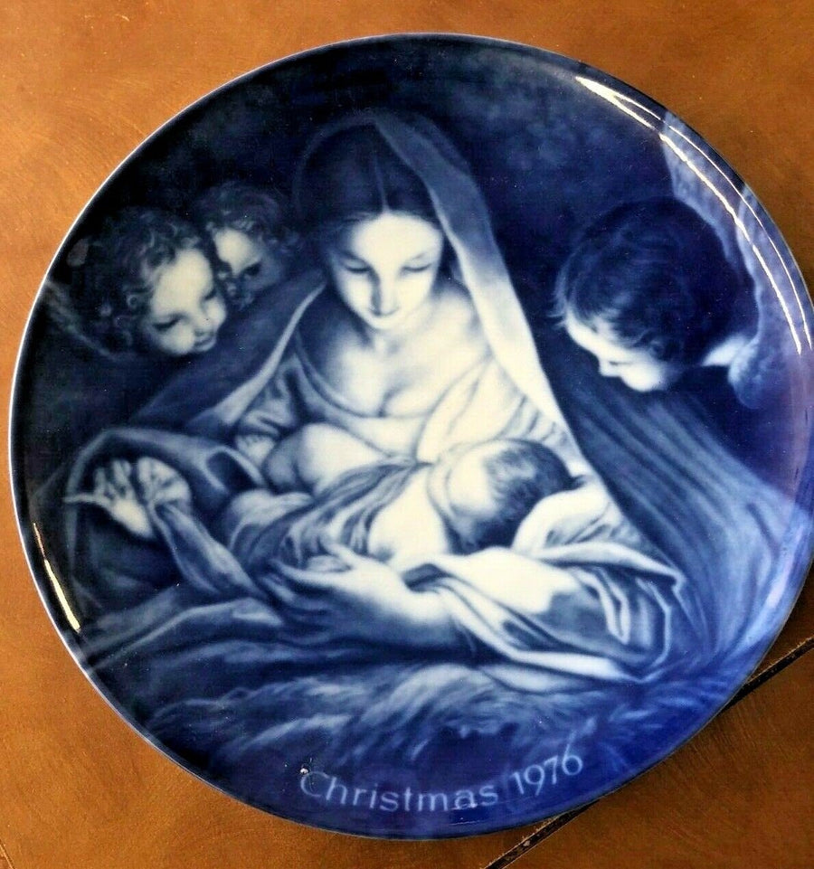 Christ the Saviour is Born Antique Kaiser Porcelain Plate Vintage Seventh Issue