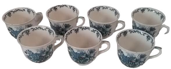 Antique Mason Patent Ironstone Fruit Basket Dinnerware Vintage 25 Pieces