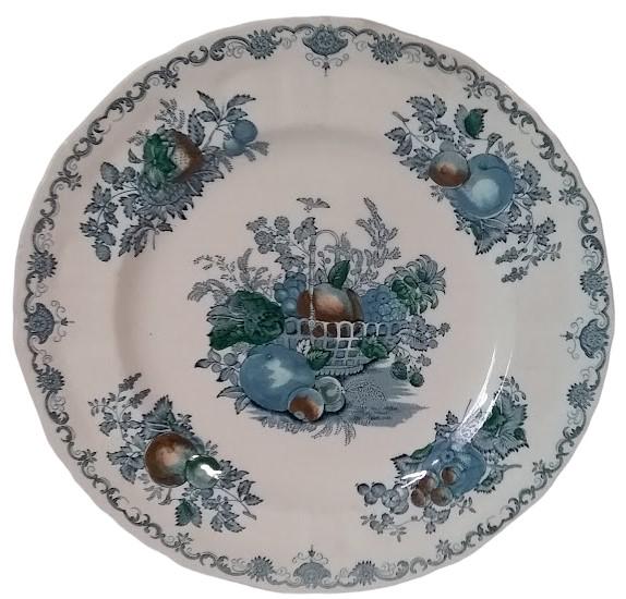 Antique Mason Patent Ironstone Fruit Basket Dinnerware Vintage 25 Pieces