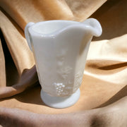 Westmoreland Vintage Milk Glass Grape Design Creamer Cup