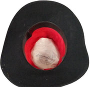Awesome Black Cowboy Hat Pigalle Size 7 (USA) 56 (Mexico)