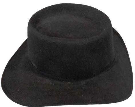 Awesome Black Cowboy Hat Pigalle Size 7 (USA) 56 (Mexico)