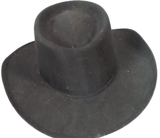 Awesome Black Cowboy Hat Pigalle Size 7 (USA) 56 (Mexico)