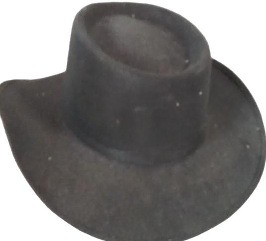 Awesome Black Cowboy Hat Pigalle Size 7 (USA) 56 (Mexico)