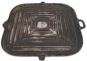 Antique Silver Seal Century Cast Aluminum Square Griddle Possibly Reversible