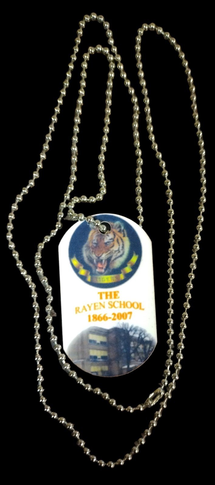 Vintage Metal The Rayen School Youngstown Lorain Chain Necklace Memorabilia