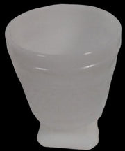 Antique Napco1180 Hobnail Milk Glass Thumbprint Vase 5.5" High Square Base