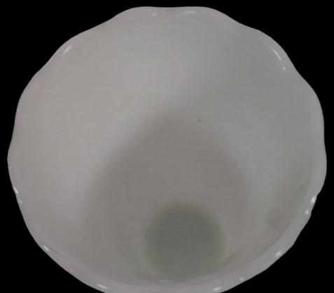 Antique Milk Glass Vase Dots and Arrows Teardrops and Pearls Design 7" High