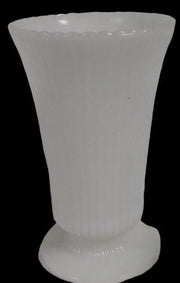 Antique E. O. Brody Vintage Milk Glass Vase M-5000 7.5" High