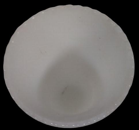 Antique E. O. Brody Vintage Milk Glass Vase M-5000 7.5" High