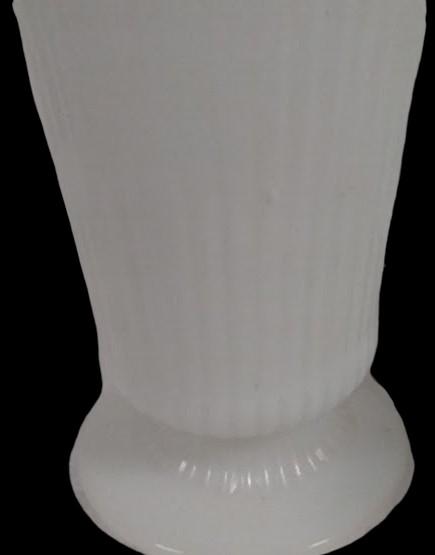Antique E. O. Brody Vintage Milk Glass Vase M-5000 7.5" High