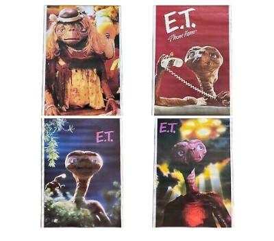 Vintage ET The Extra Terrestrial 1-4 Movie Posters NEW