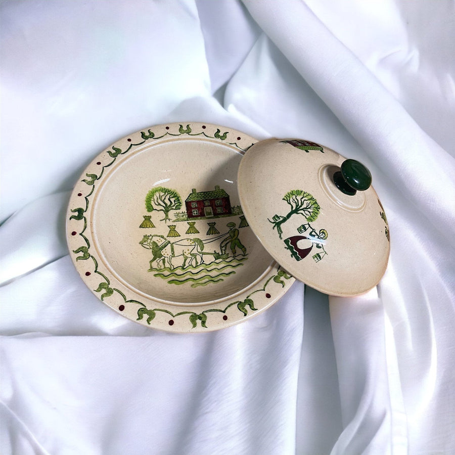 Homestead Provincial By Metlox Vegetable Dish With Lid Discontinued