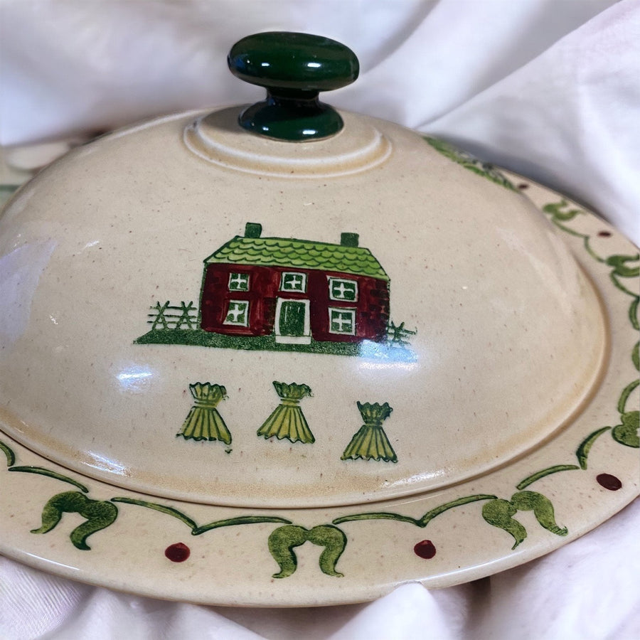 Homestead Provincial By Metlox Vegetable Dish With Lid Discontinued