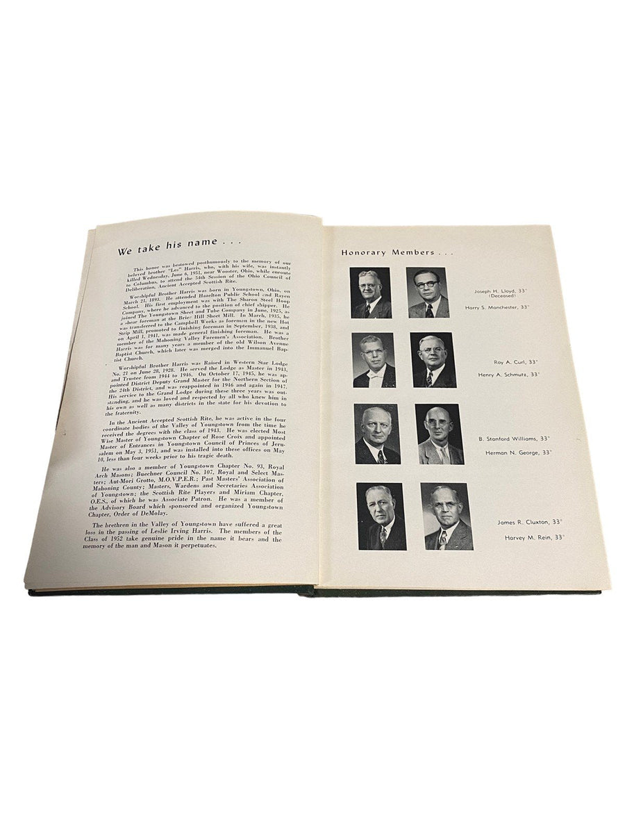 Ancient Accepted Scottish Rite Masonic Temple Ohio, Pamphlets / Yearbook '52-56