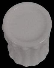 Antique Fluted Vase Vintage Milk Glass 6" High