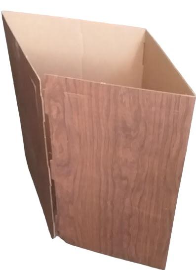 Antique Cardboard Table Sears Shelf Storage 115487 Simulated Wood Plastic Top