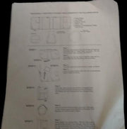 Antique Cardboard Table Sears Shelf Storage 115487 Simulated Wood Plastic Top