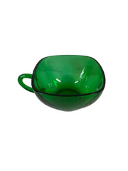 Anchor Hocking Emerald Green Snack Plate and Teacup Set 12 Piece Set