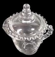 Antique Candlewick Vintage Imperial Glass Sugar Creamer Tray