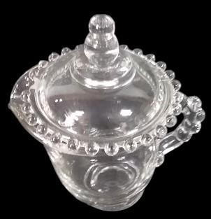 Antique Candlewick Vintage Imperial Glass Sugar Creamer Tray