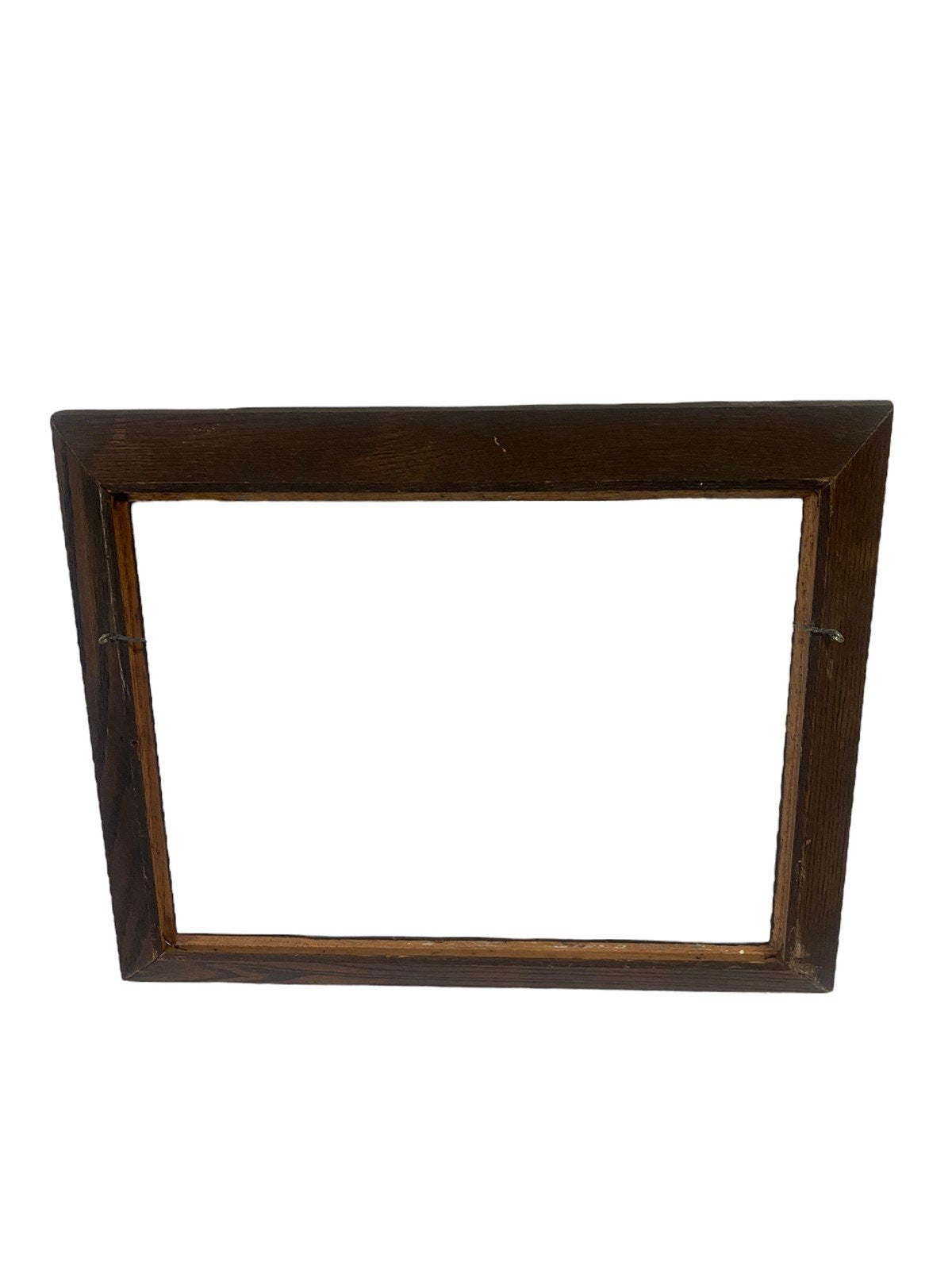 Antique Stained Oak Wood Frame, Solid Wood Empty Frame