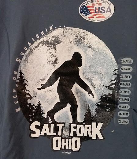 Bigfoot Salt Fork OH T-Shirts Weekend 2018 (3X) Keep Squatchin' (2X) Believe Mug