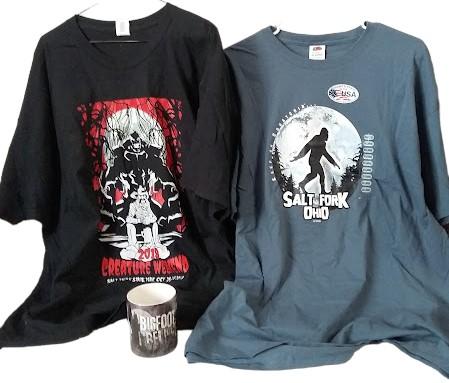 Bigfoot Salt Fork OH T-Shirts Weekend 2018 (3X) Keep Squatchin' (2X) Believe Mug