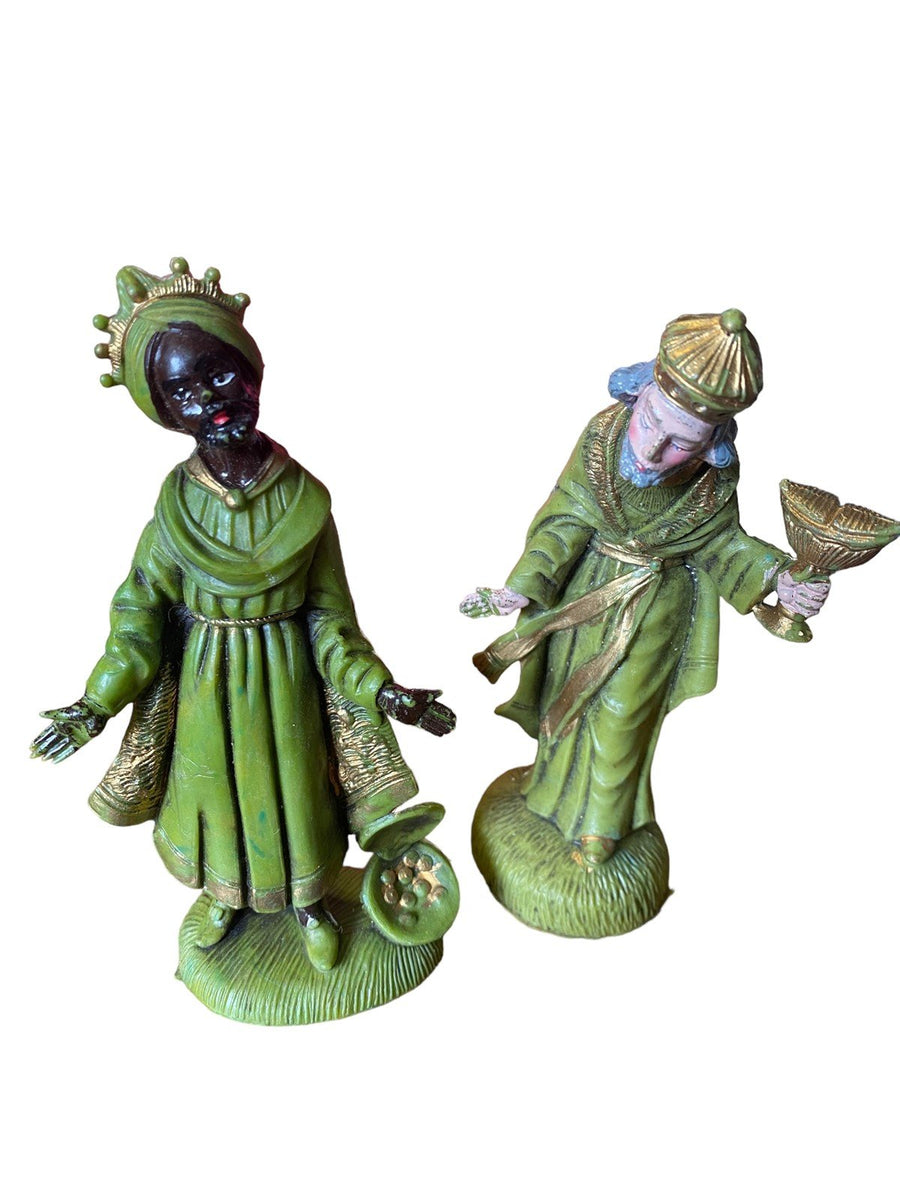 Nativity Set Depose Italy Vintage 1970s Ceramic and Plastic