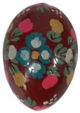 Antique Hand Painted Possibly Vintage Ukrainian Wood Eggs Set 6