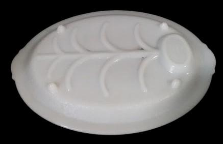 Antique Anchor Hocking Vintage Fire King Milk Glass Tree of Life Oval Platter