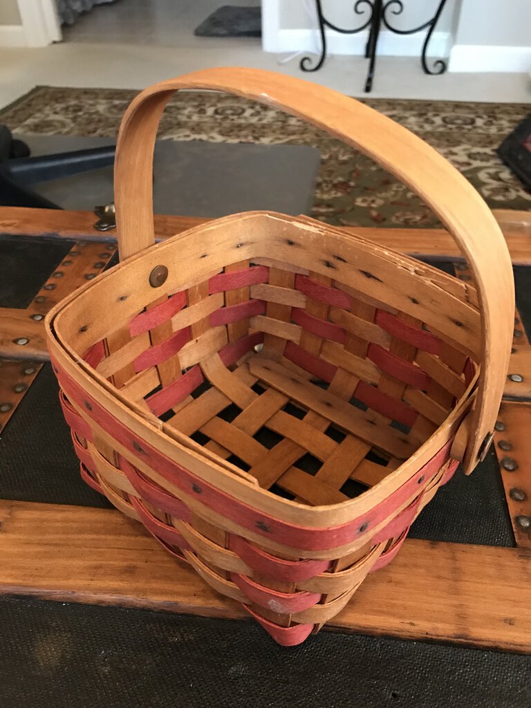 Authentic Henn Workshop Basket Red Weave