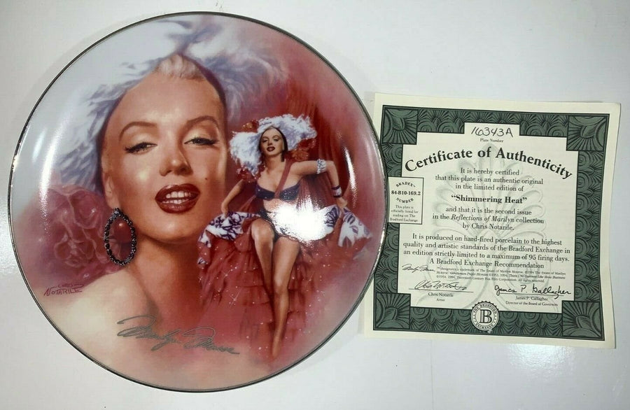 Reflections of Marilyn Monroe Shimmering Heat Collectors Plate No. 16343 A