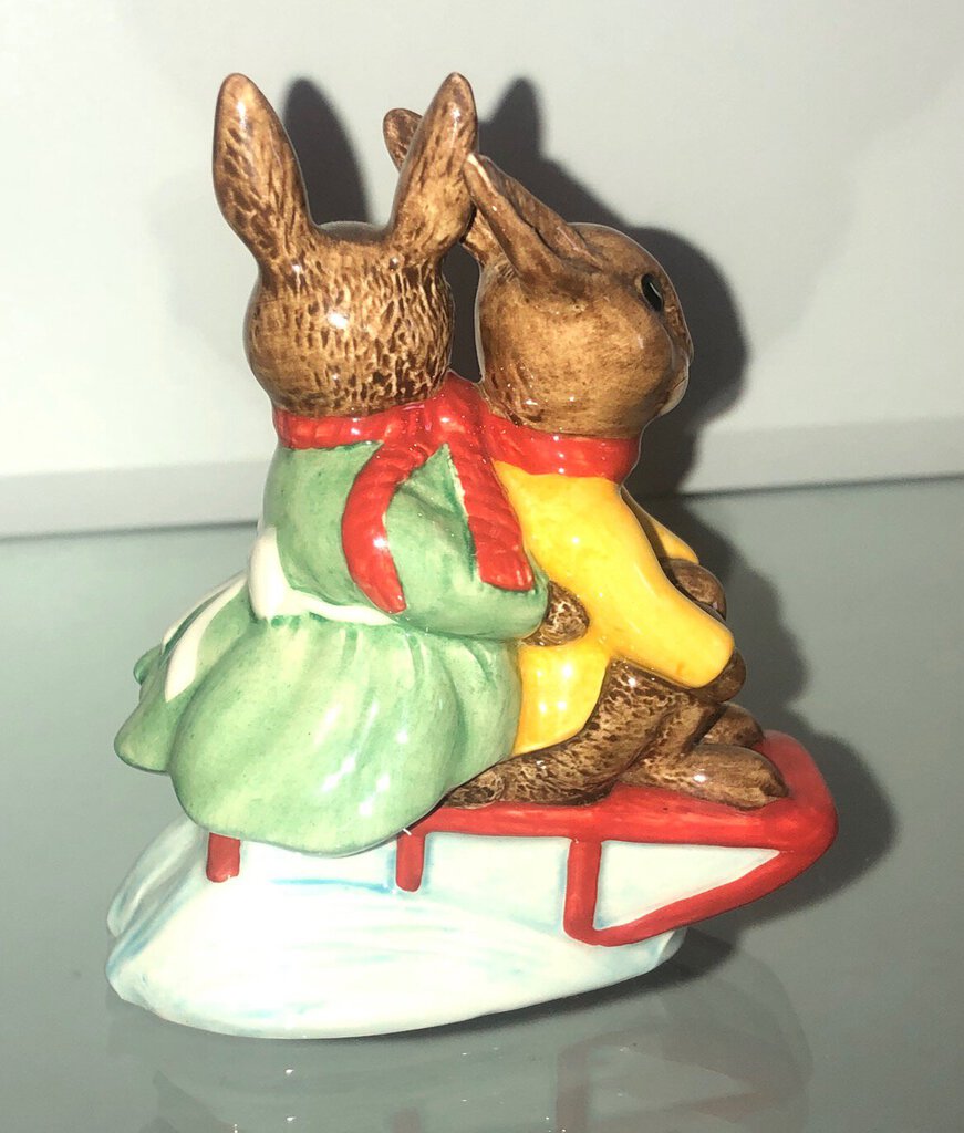 Royal Doulton Bunnykins "Sleigh Ride" 1989