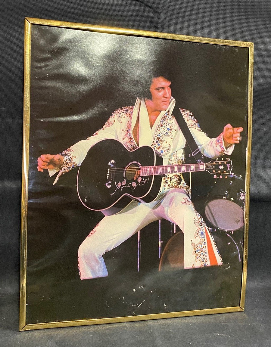 Vintage Carnival Fair Prize Elvis Presley Photograph 1970's