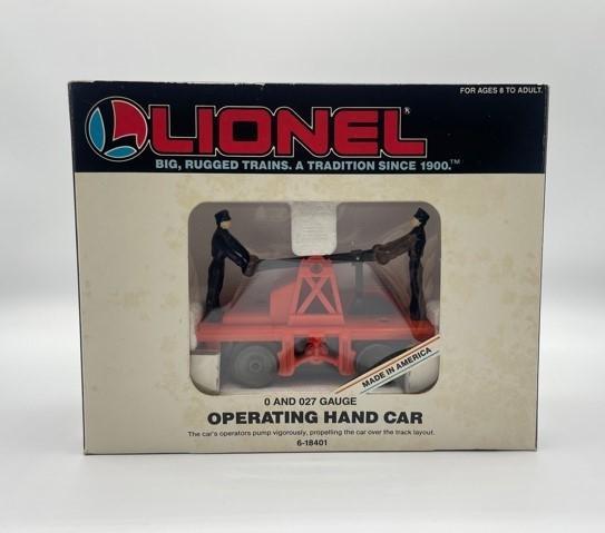 Vintage Lionel 6-18401 Operating Workmen Hand Car New Old Stock