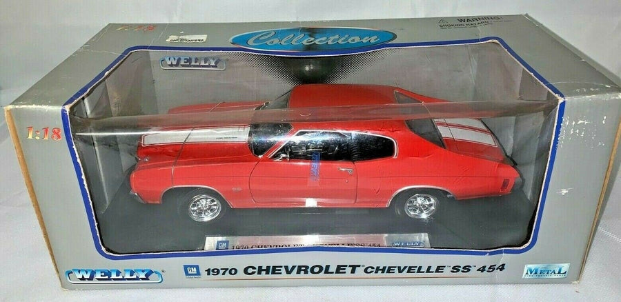 Vintage Welly Collection red 1970 Em Chevrolet Chevelle ss 454 Diecast 1/18