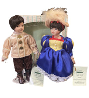 Seymour Mann Storybook Tiny Tots Snow White and Prince Charming Doll Stand