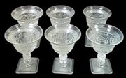 Antique Imperial Glass of Ohio Vintage Chroma Pattern Plates Goblets 28 Pieces