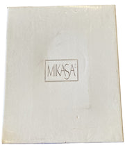 Mikasa Christmas Clear Glass Picture Frame Vintage Unused