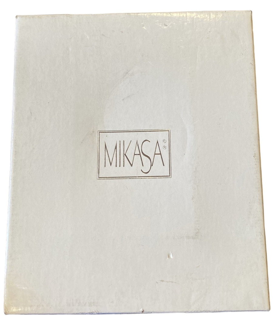 Mikasa Christmas Clear Glass Picture Frame Vintage Unused