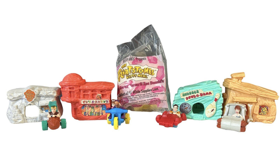 Complete in Set Vintage 1994 Flintstones McDonald's Happy Meal Toys for Kids