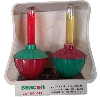 Antique Beacon Bubbling Lights #622 Vintage Christmas Lights 31 Pieces
