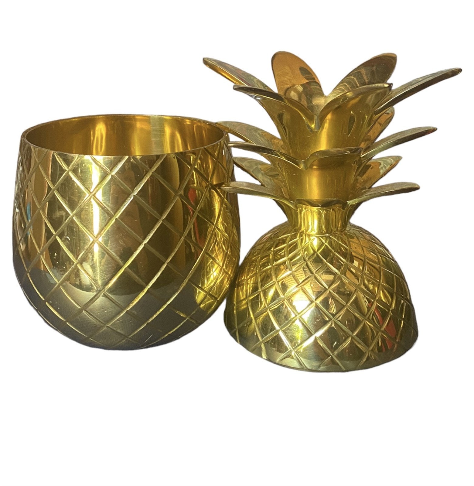 Prince of Scots Polished Brass Pineapple 18oz No Straw Included