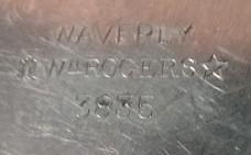 Antique Waverly Vintage Wm A Rogers 3835 Round Serving Tray